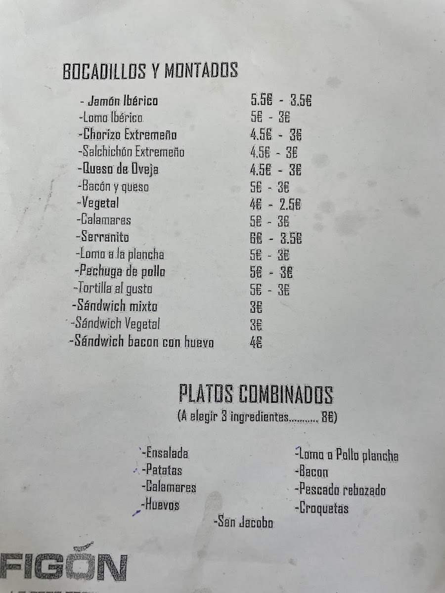 Menu Restaurante El Figon - La Gran Familia-5